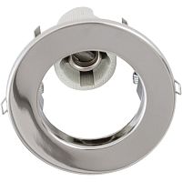 Светильник встраиваемый под лампу Е14 Хром картинка 